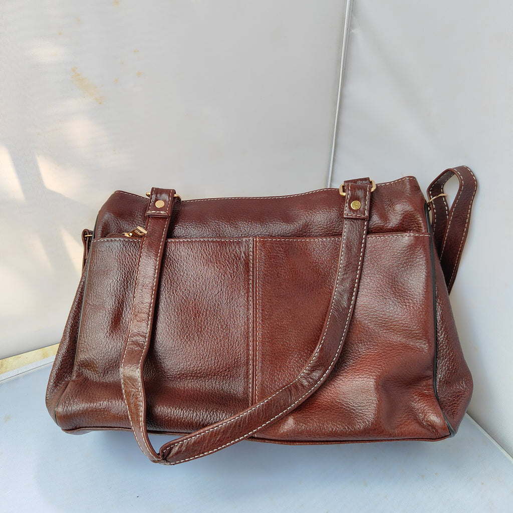 Luxury Leather Bag Brown