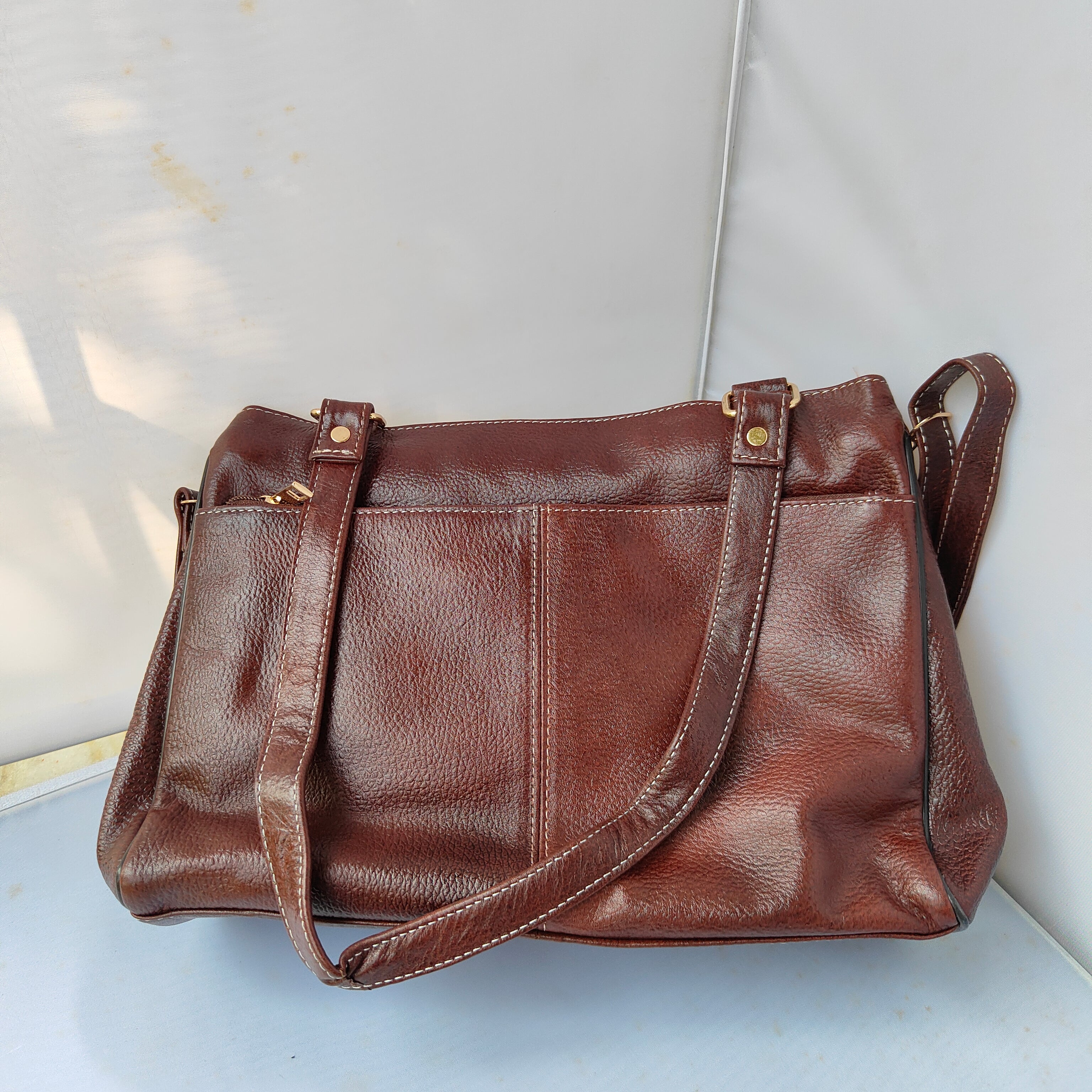 Luxury Leather Bag Brown
