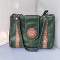 Leather Handbag Green