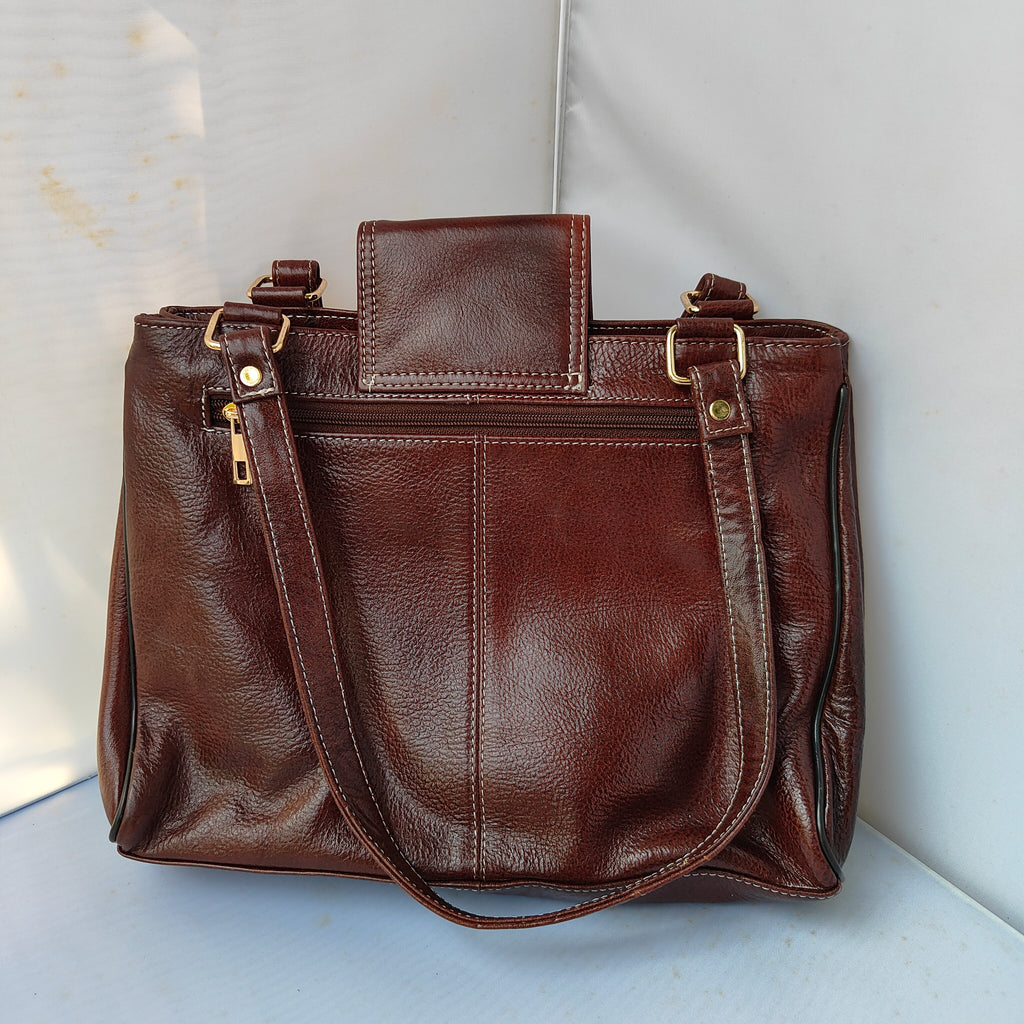 Leather Handbag Brown