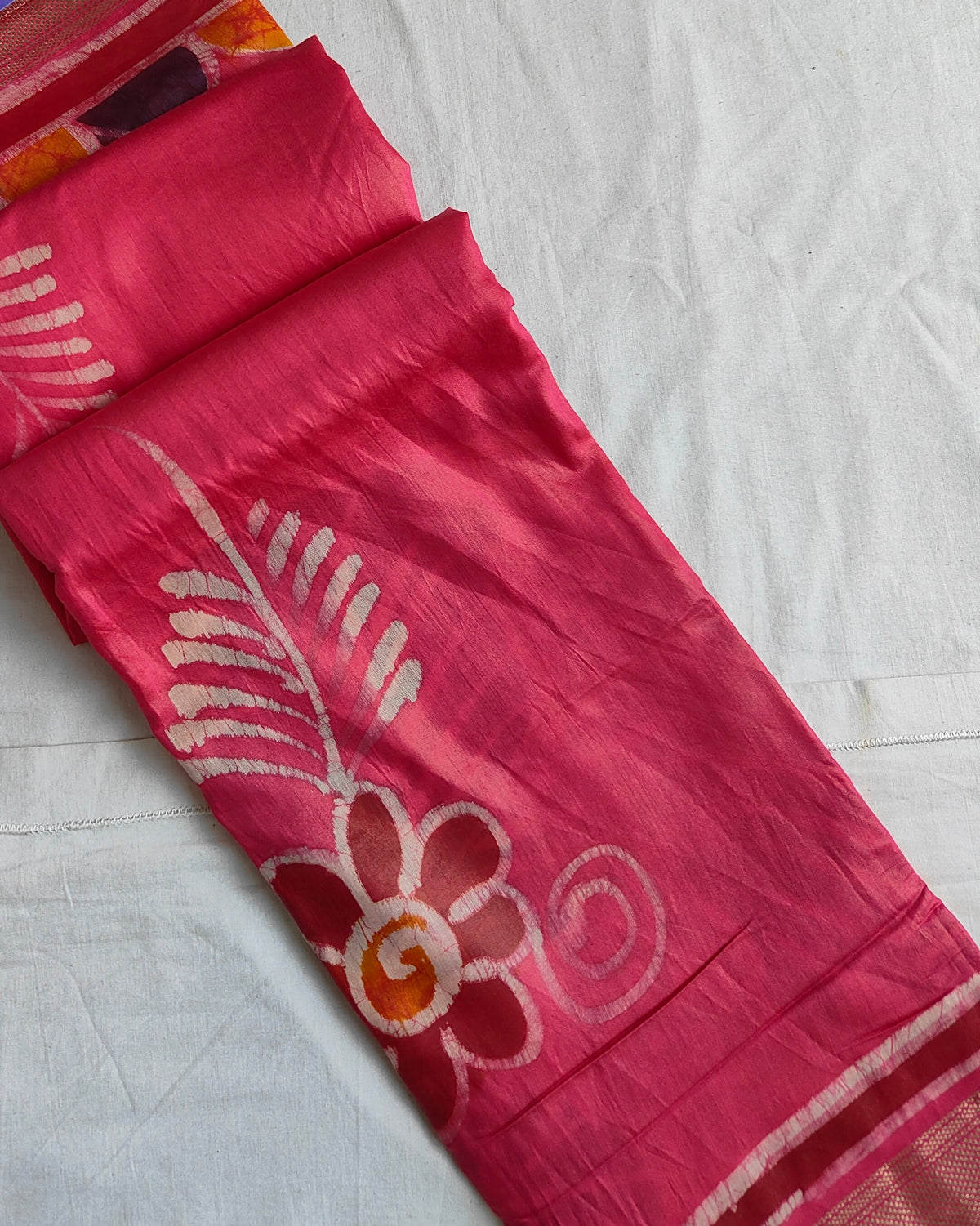 Maheswari Batik Sari Pink 2