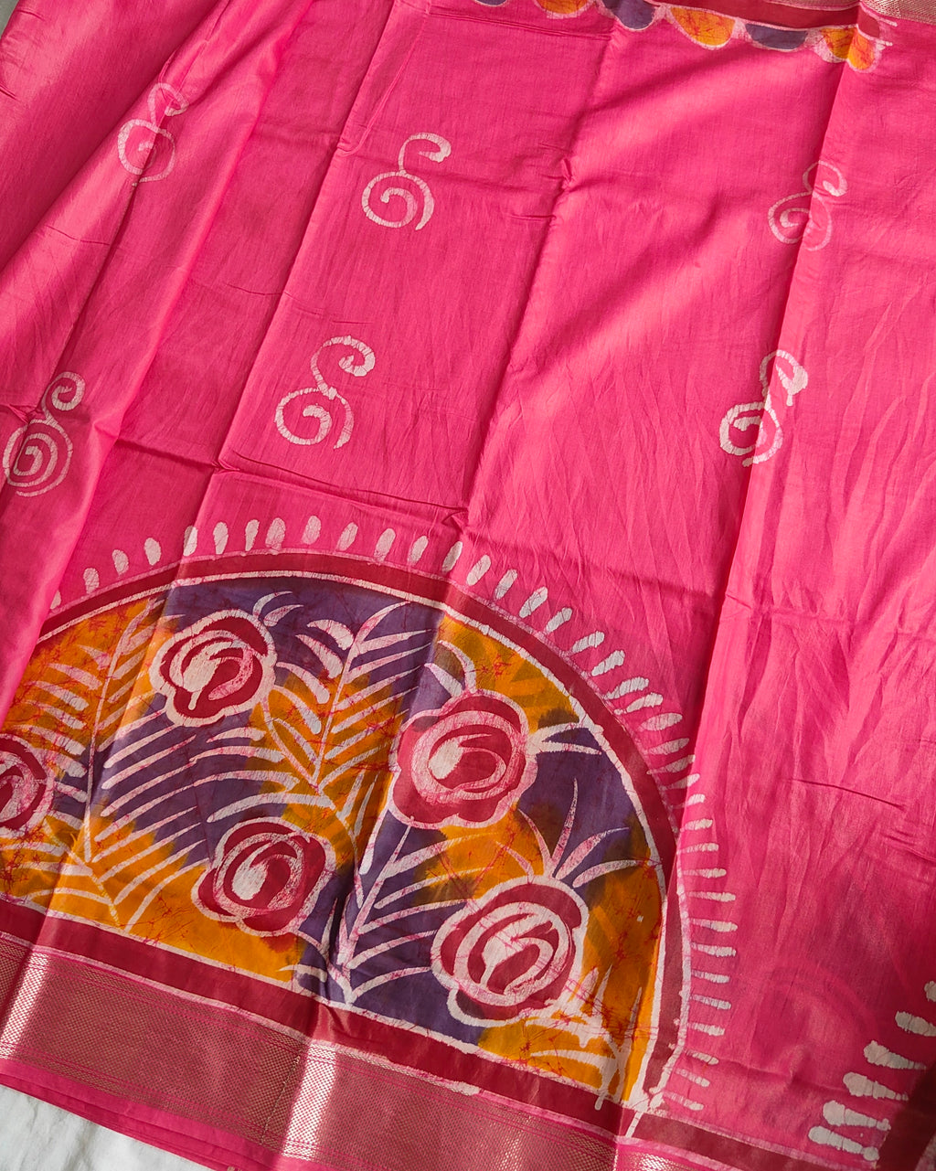 Maheswari Batik Sari Pink 2