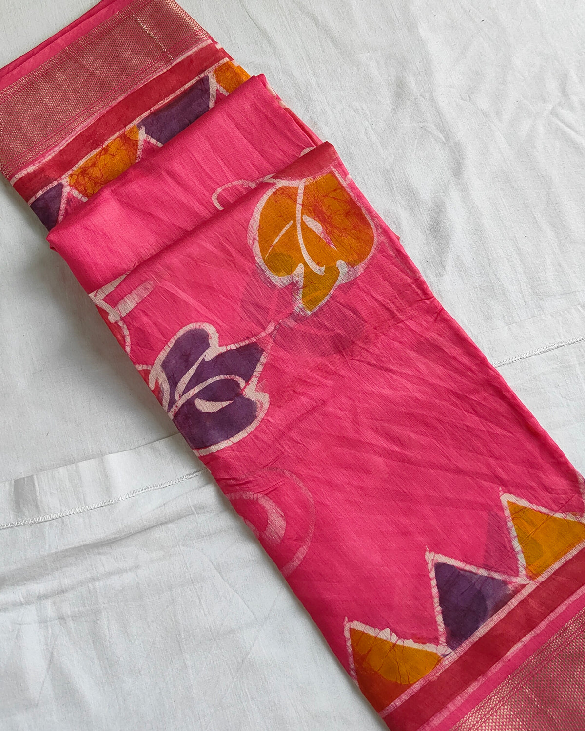 Maheswari Batik Sari Pink 1