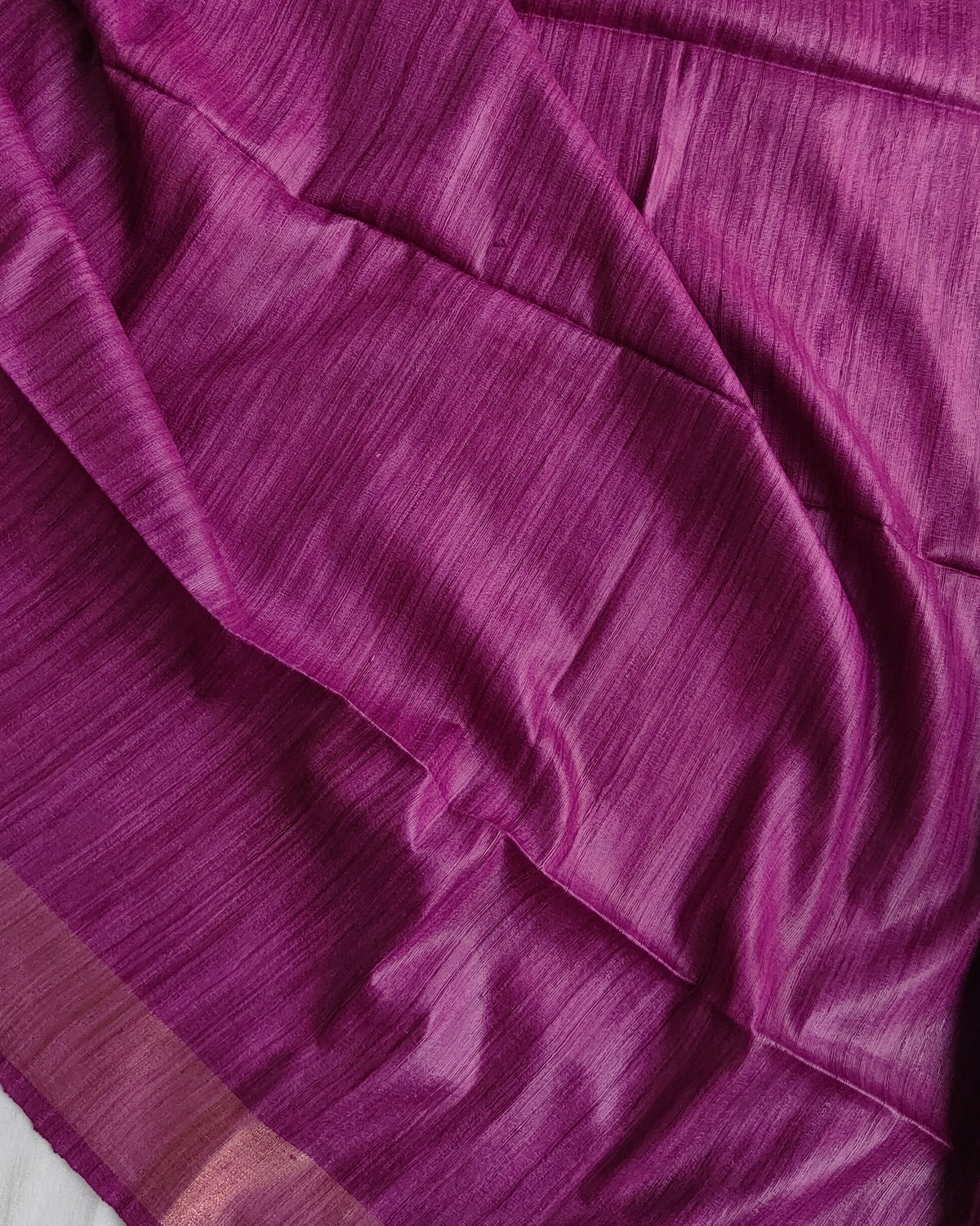 Bicolour Ghicha Sari Purple & Blue