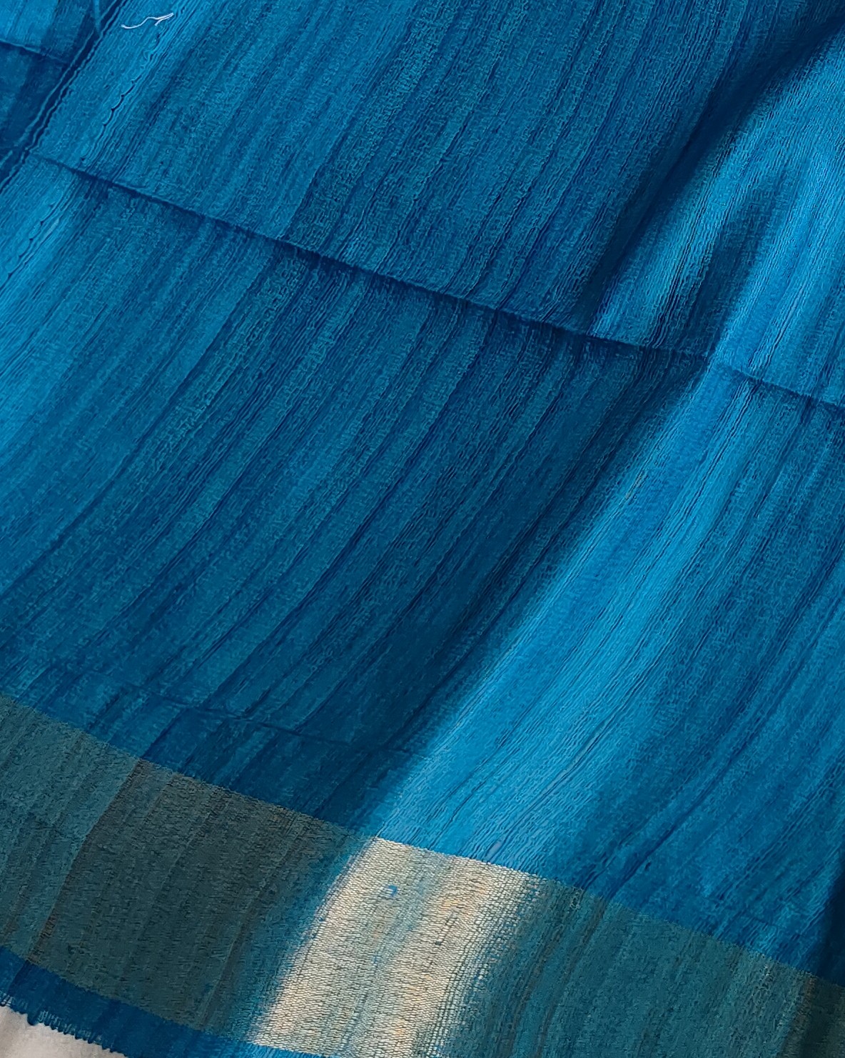 Bicolour Ghicha Sari Purple & Blue