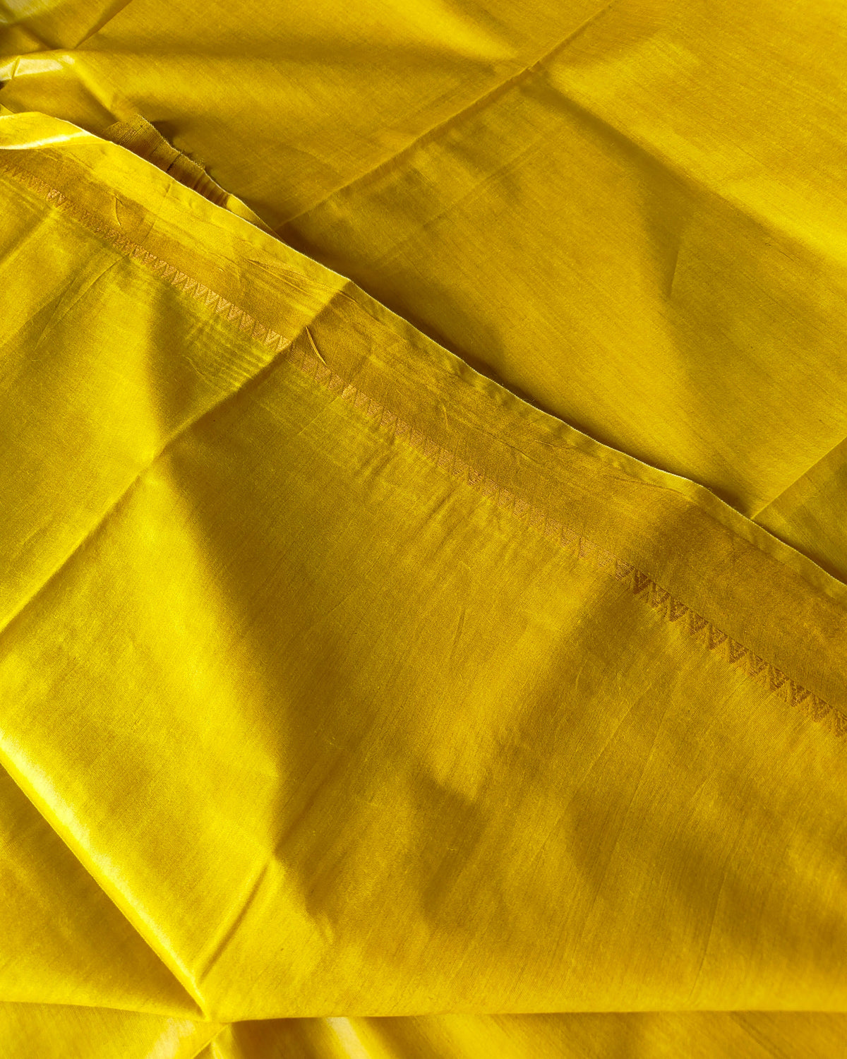 Tussar Muga Silk Mark Sari Yellow