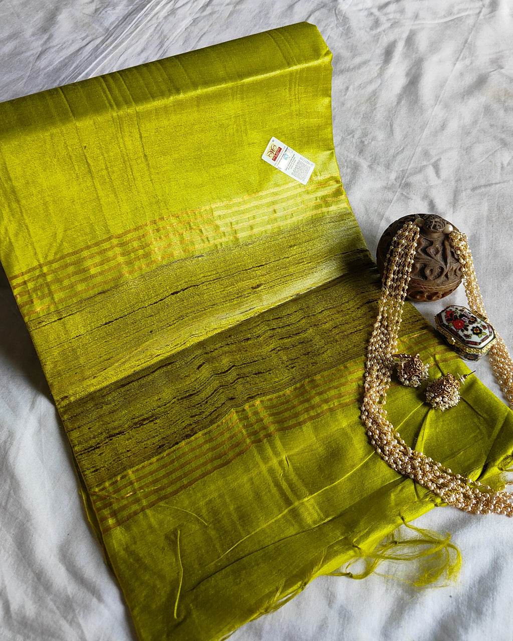 Tussar Muga Silk Mark Sari