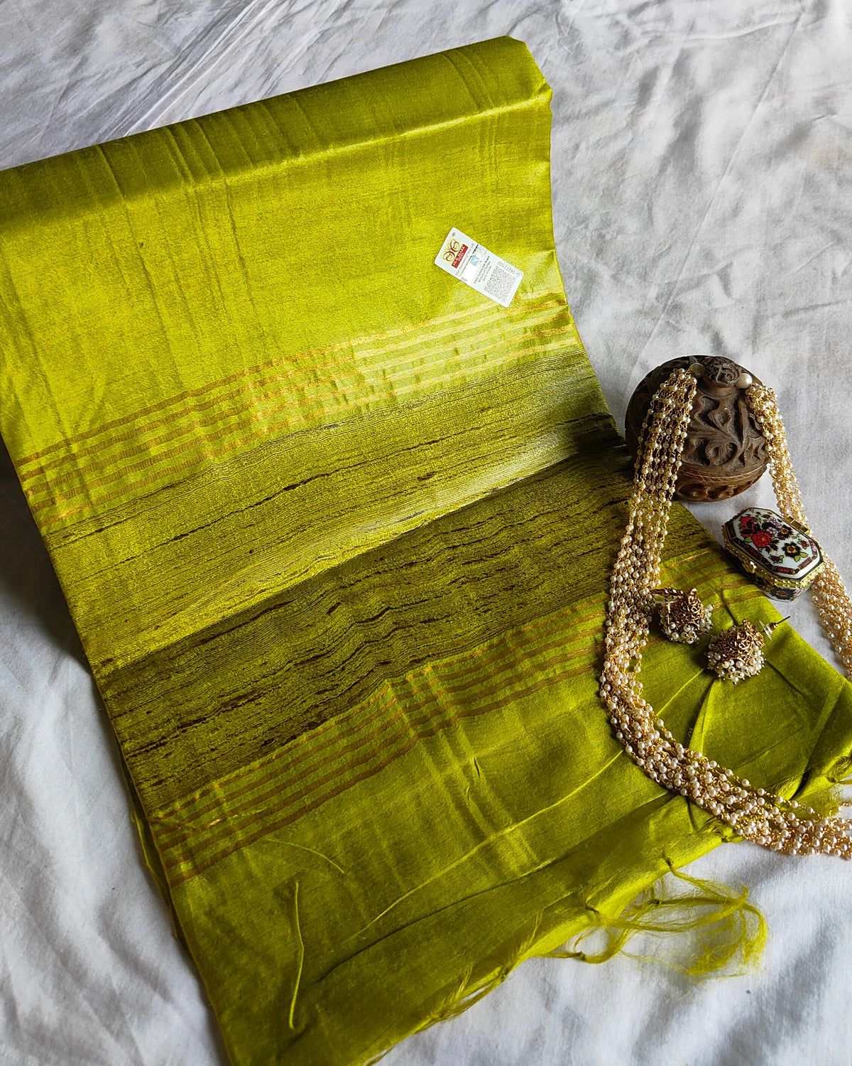 Tussar Muga Silk Mark Sari