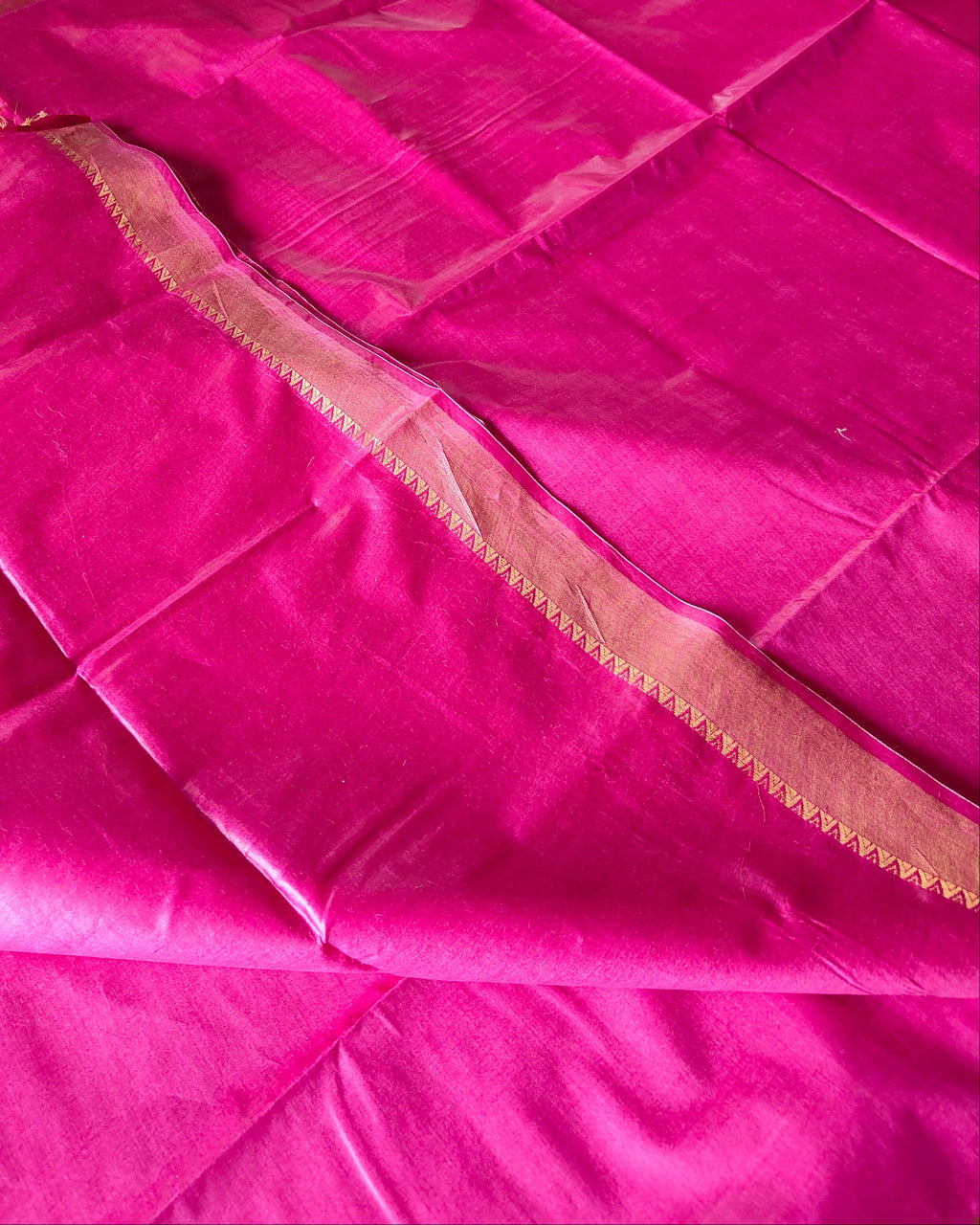 Tussar Muga Silk Mark Sari Pink