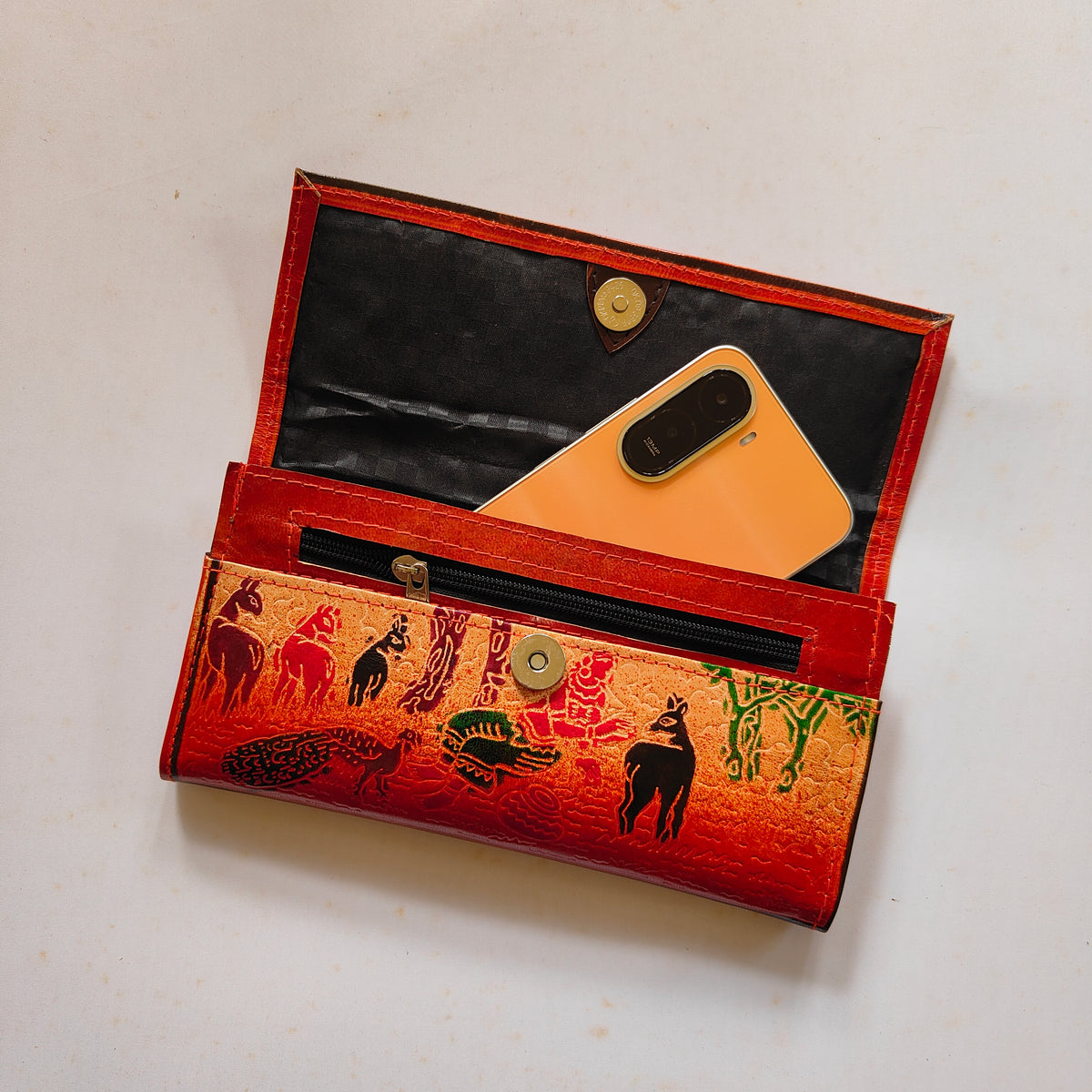 Santiniketan Leather Purse 2