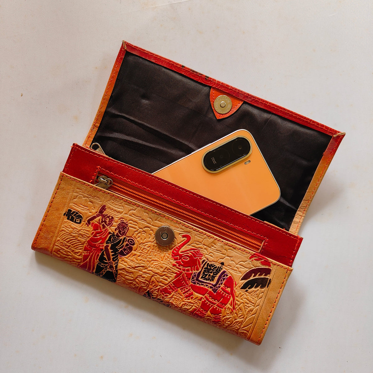 Santiniketan Leather Purse 1