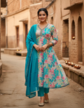 Three Piece Kurti Set (Alia Cut)