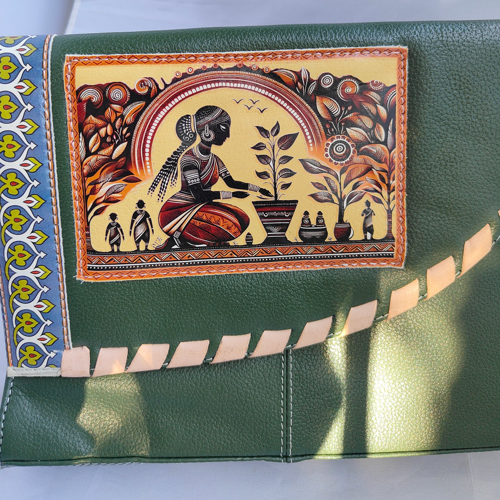 Green Luxe Flap Bag