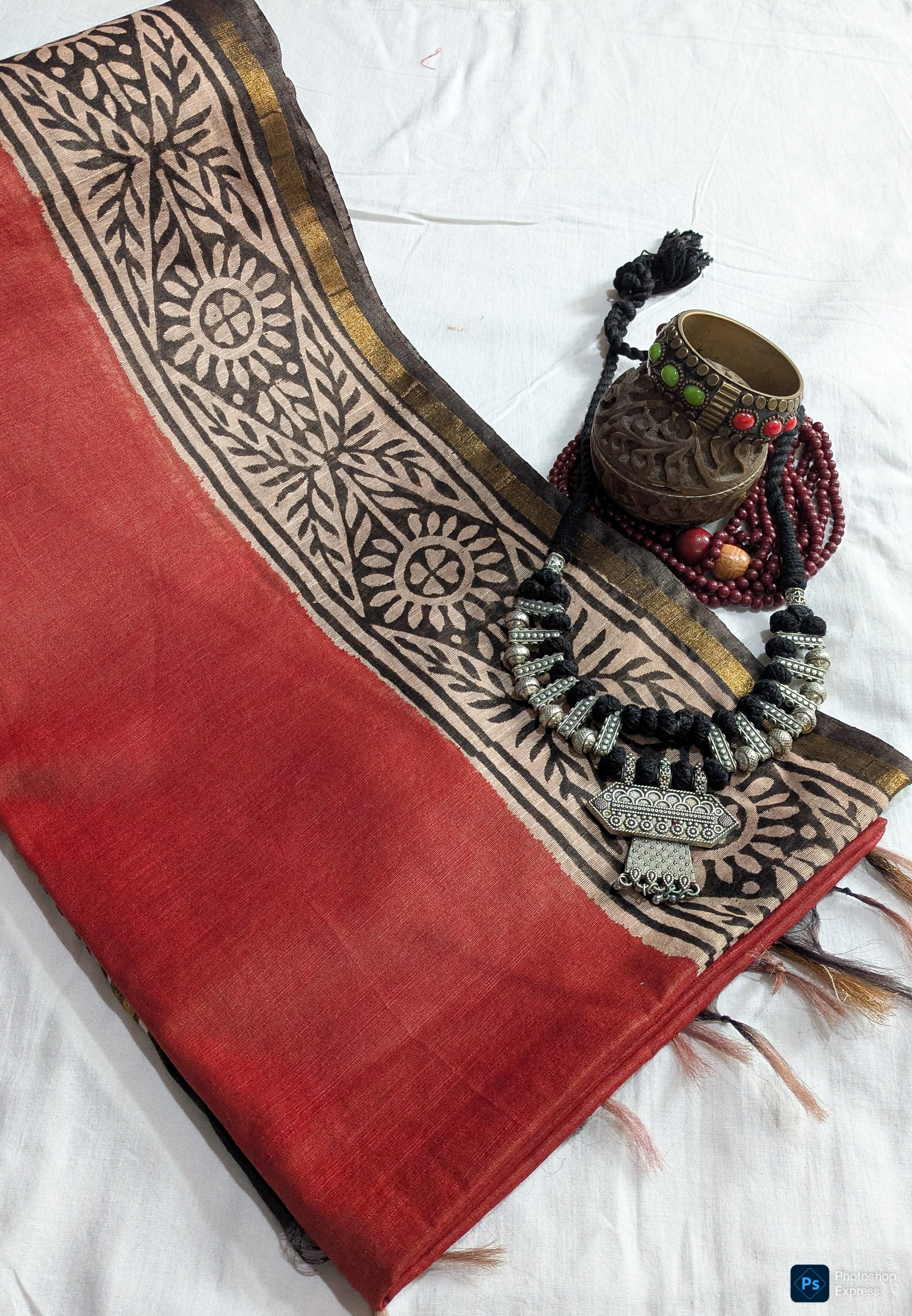 Multani Sari with Blouse Piece