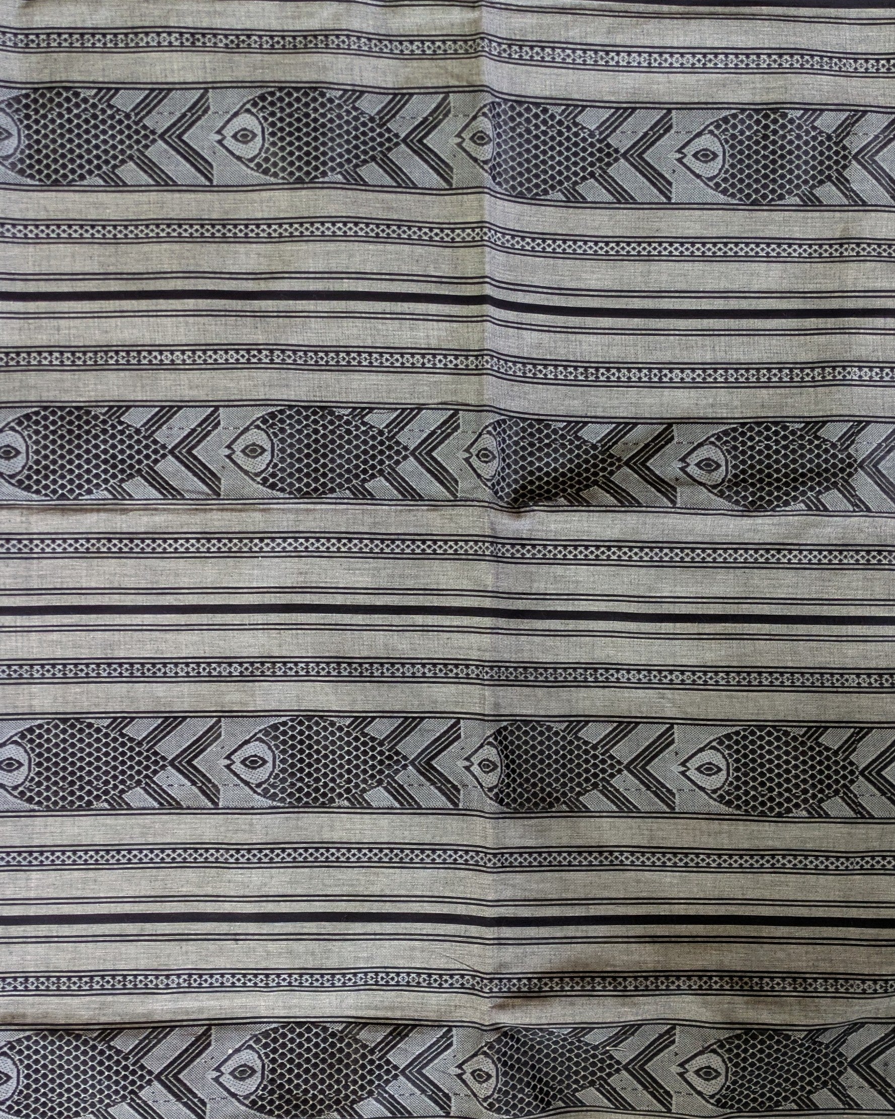 Dhonekhali Sari (No Blouse Piece)