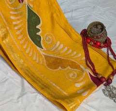 Batik Maheswari Saree with Blouse Piece