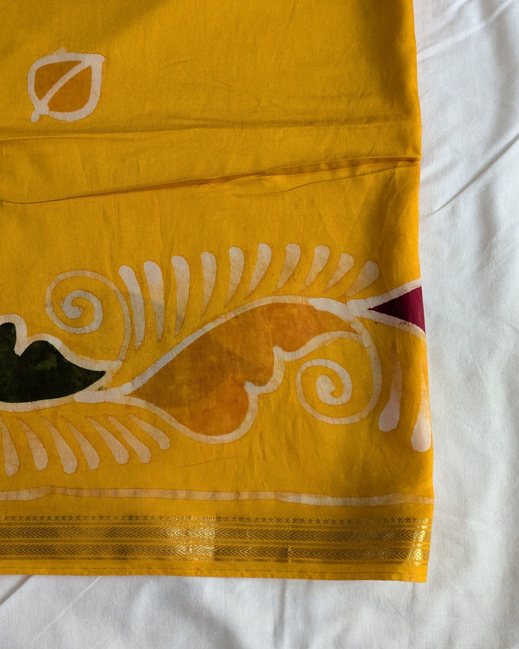 Batik Maheswari Saree with Blouse Piece