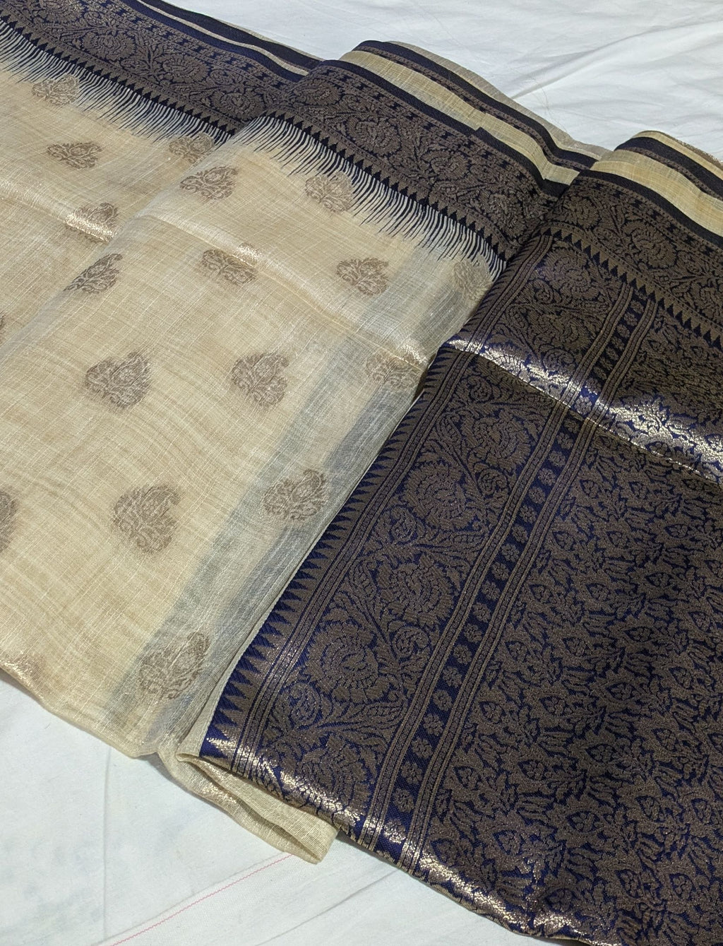 Tussar Benarasi (Pure Tussar) with Blouse Piece