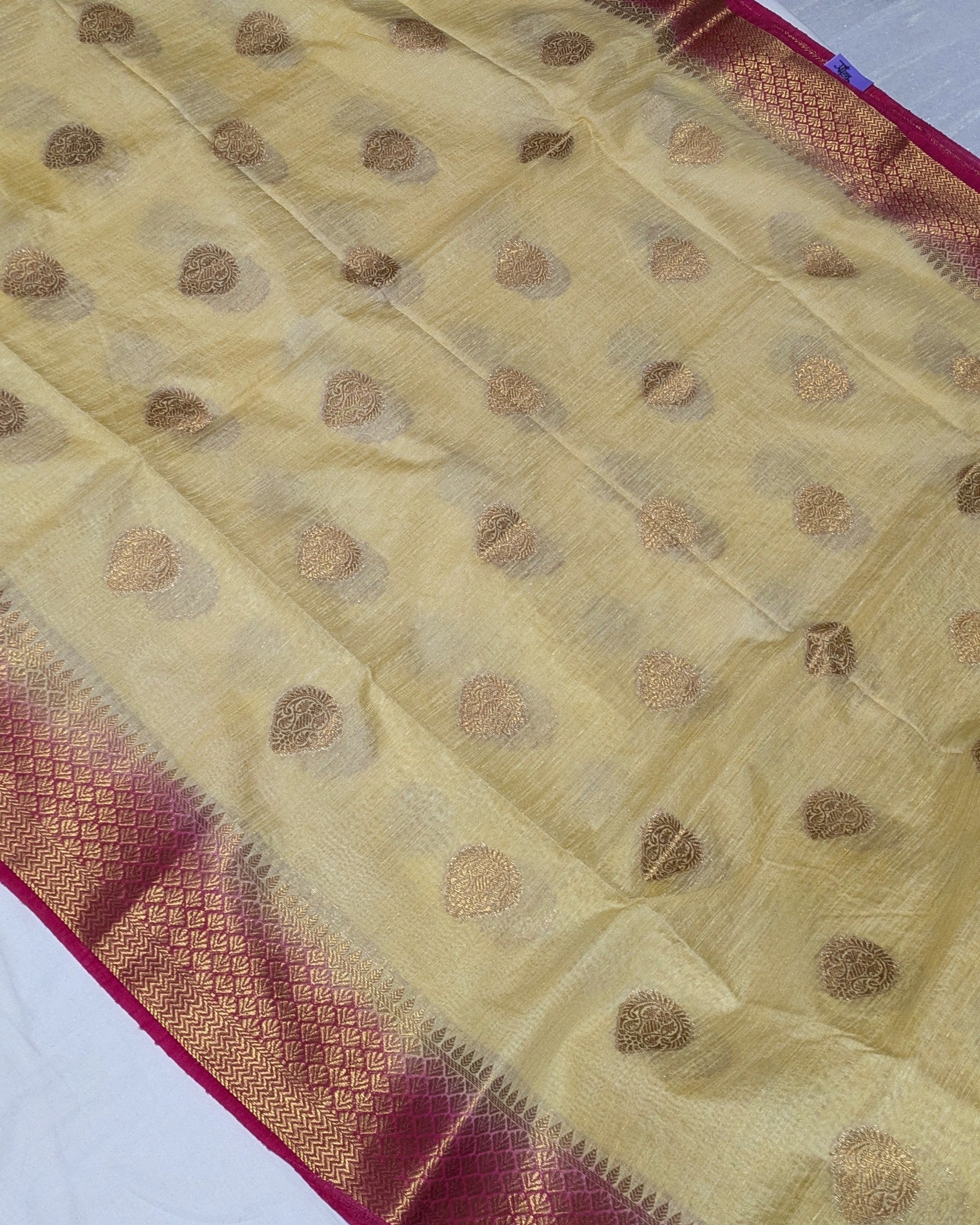 Semi Ghicha Silk Saree with Blouse Piece