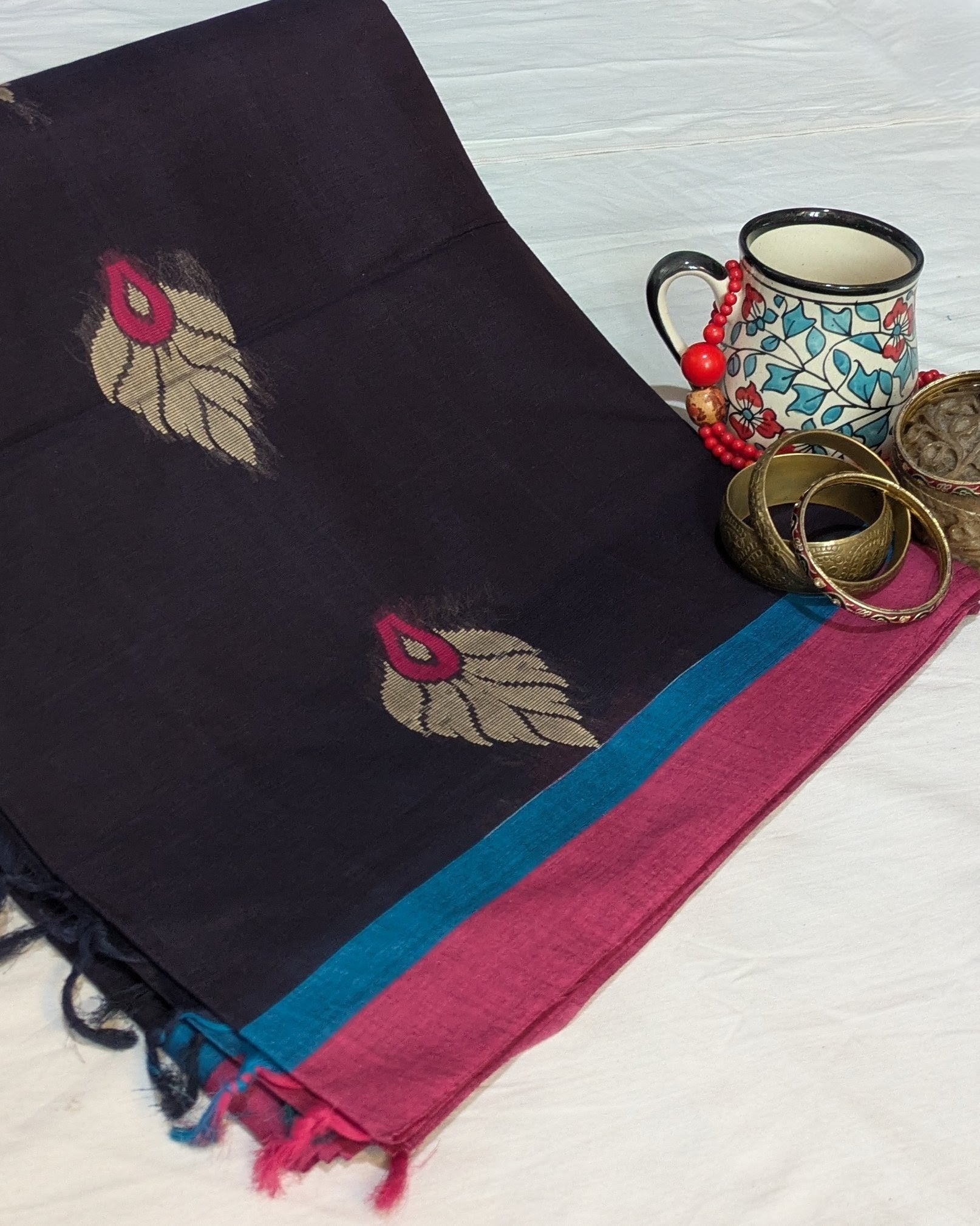 Pure Cotton (Phulia) Sari