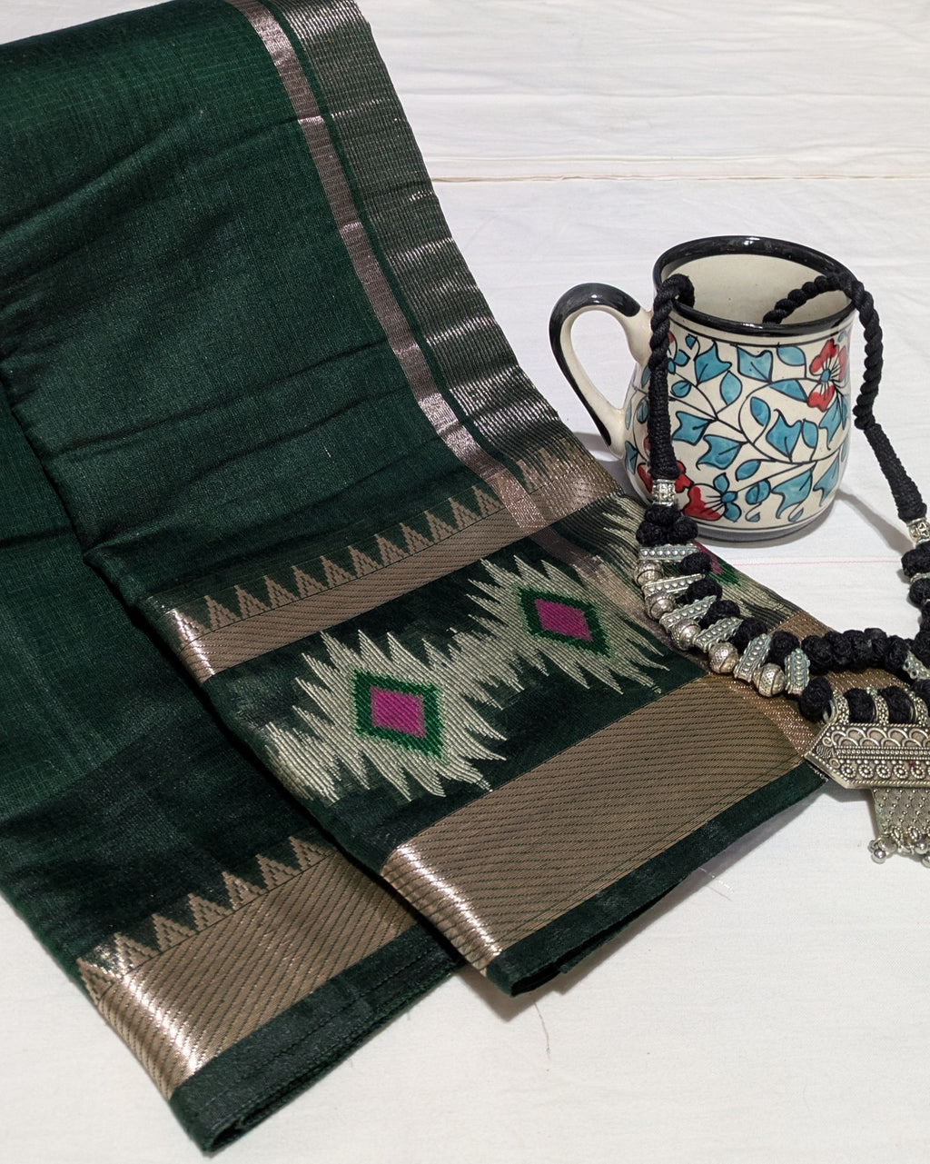 Mangalgiri Sari with Blouse Piece