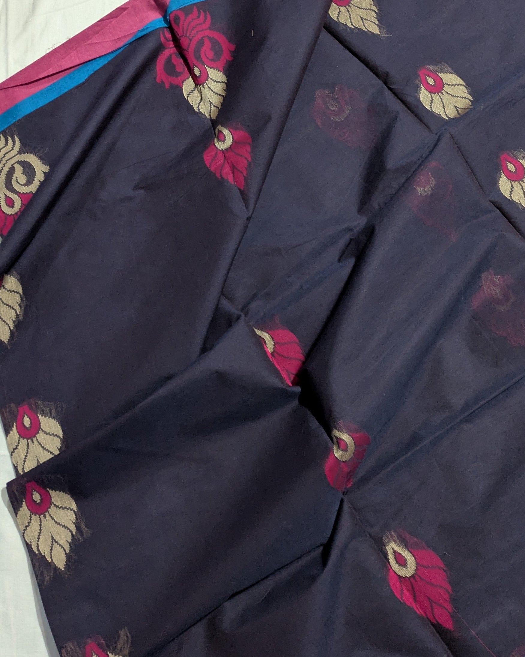Pure Cotton (Phulia) Sari
