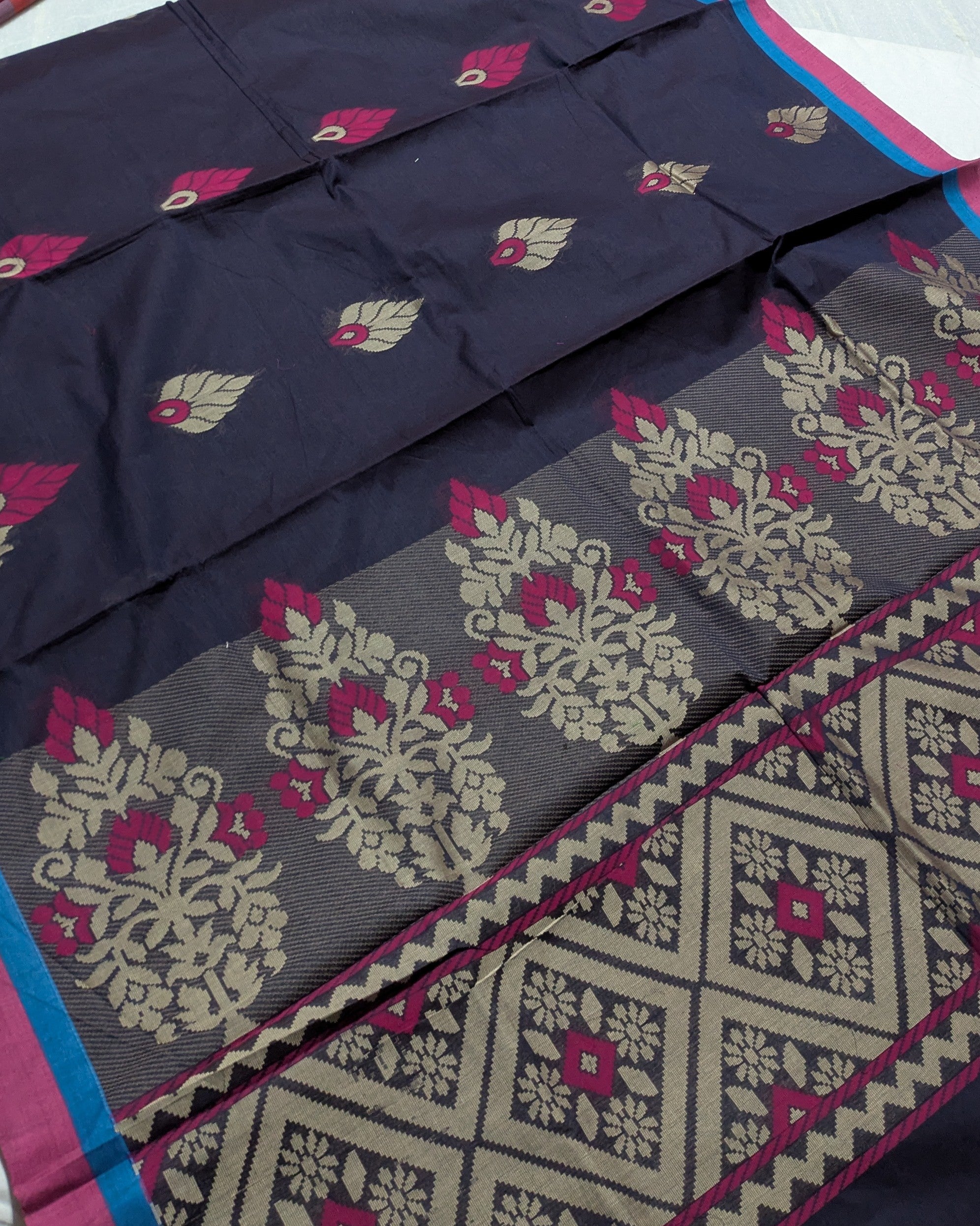 Pure Cotton (Phulia) Sari