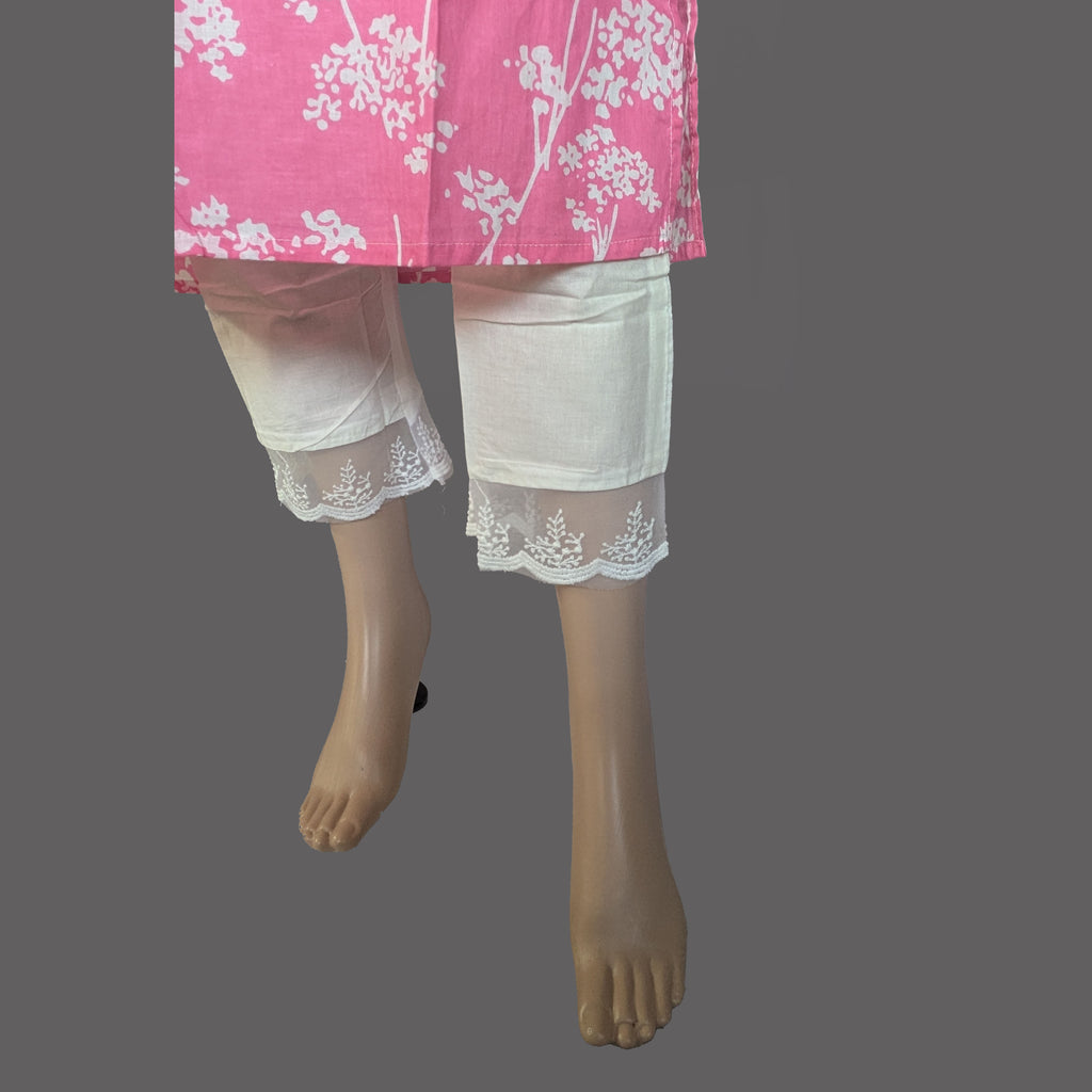 Two Piece Kurti with Embroidery Work