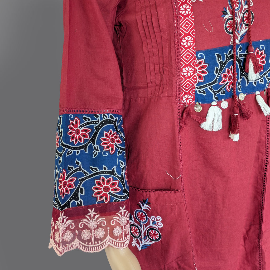 Three Piece Kurta with Two Side Pockets