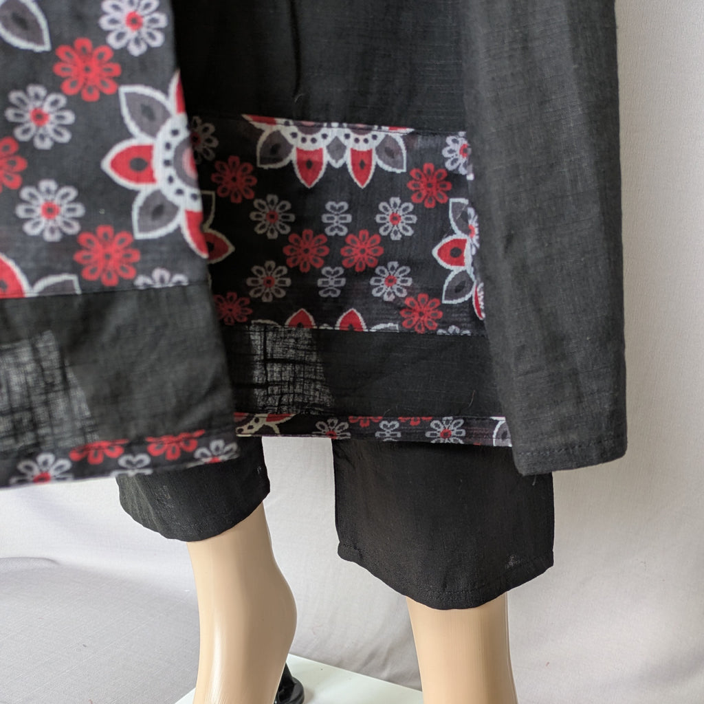 Three Piece Kurti Black