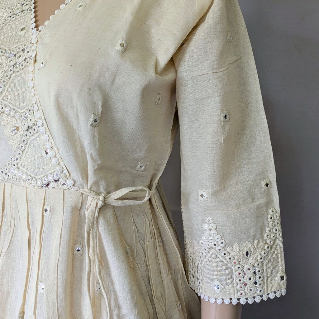 Embroidered Angrakha Kurti