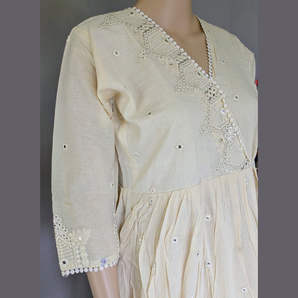 Embroidered Angrakha Kurti