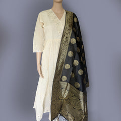 Embroidered Angrakha Kurti with Dupatta