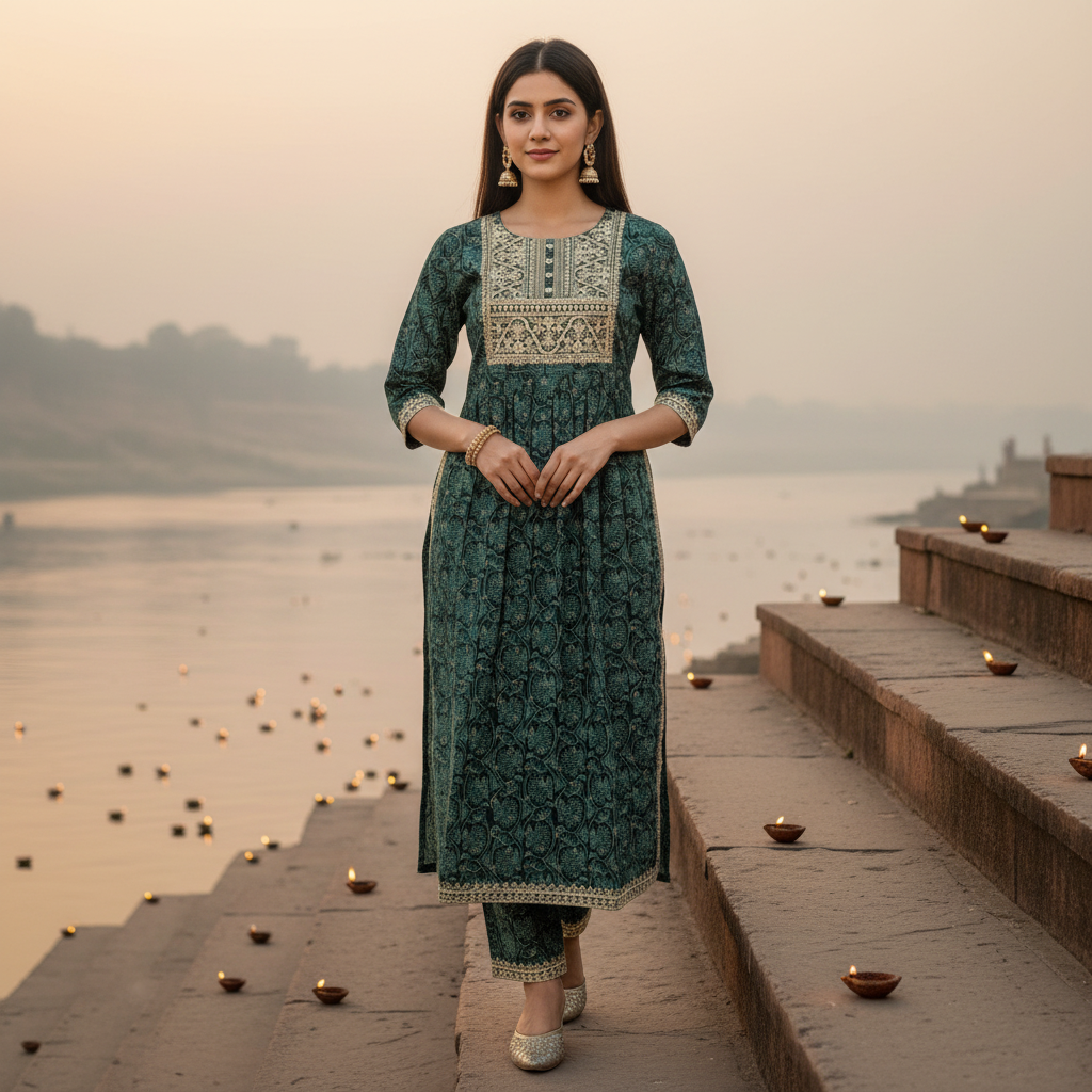 Three Piece Kurti