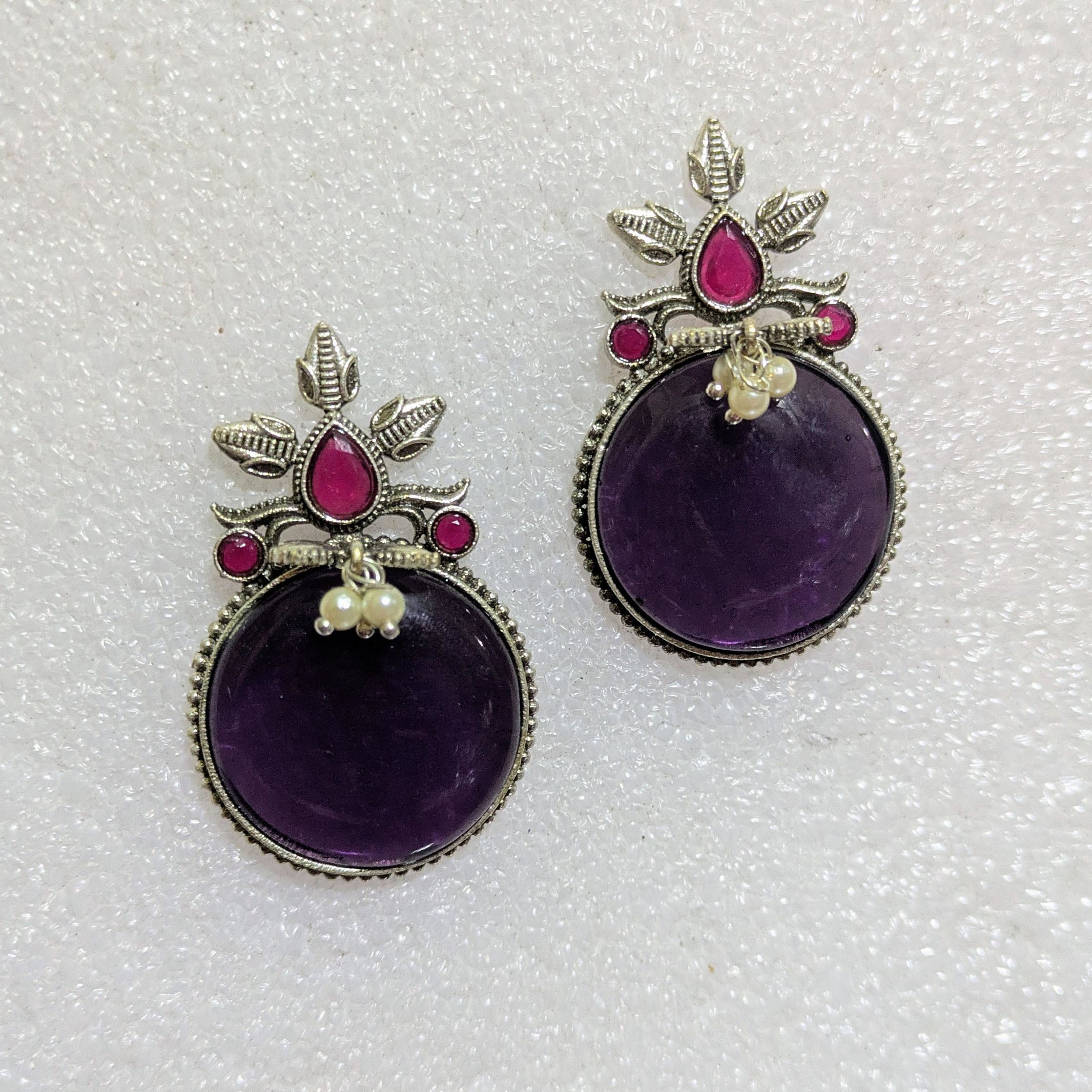 Purple Stud Earring