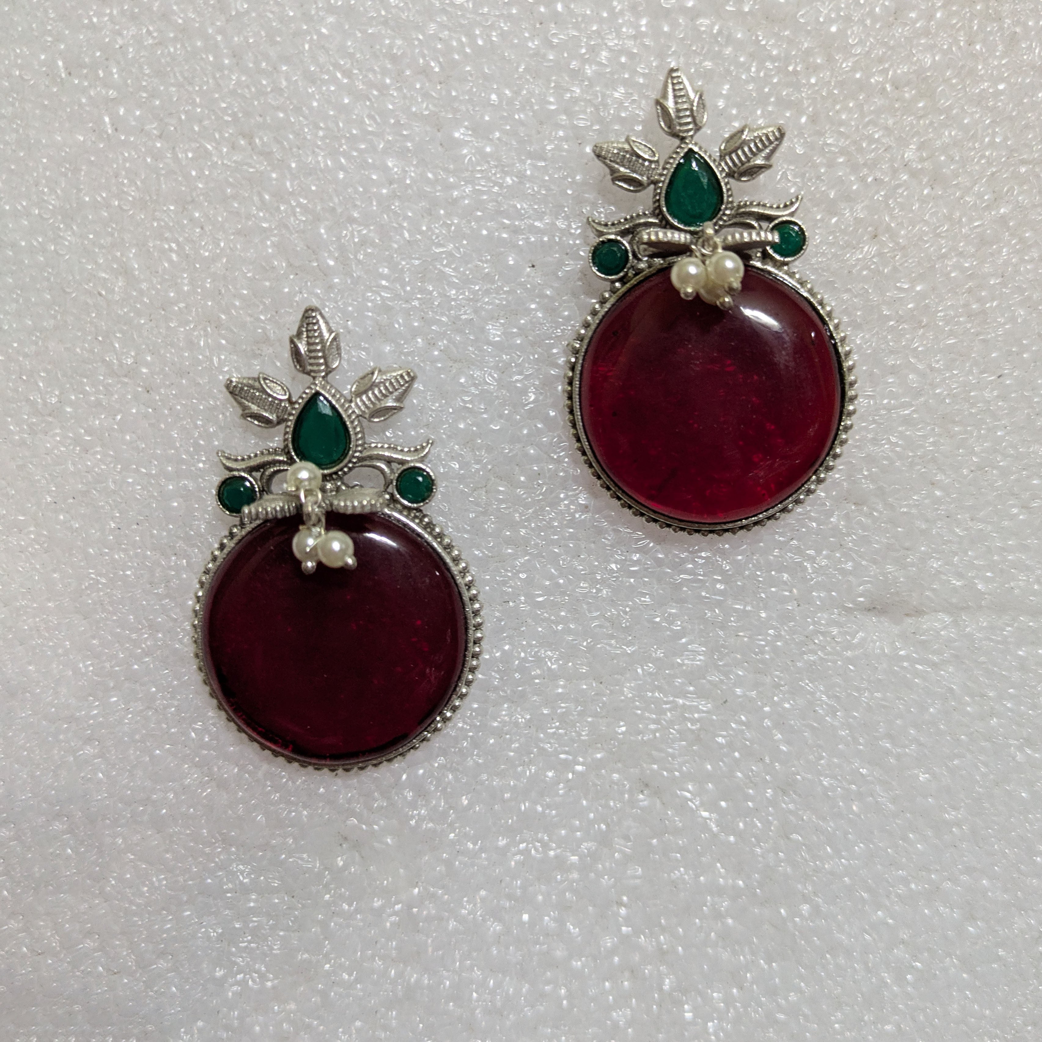 Red Stud Earring