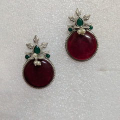 Red Stud Earring