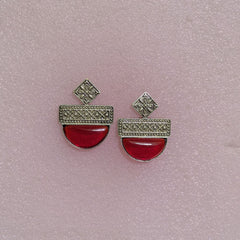 Red Stud Earring