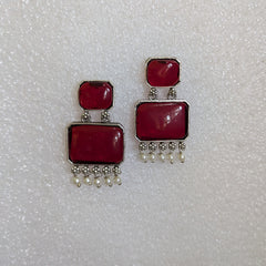 Red Dangler Earring
