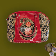 Leather Sling-Bag from Santiniketan