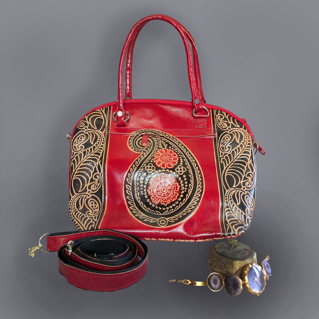 Leather Sling-Bag from Santiniketan