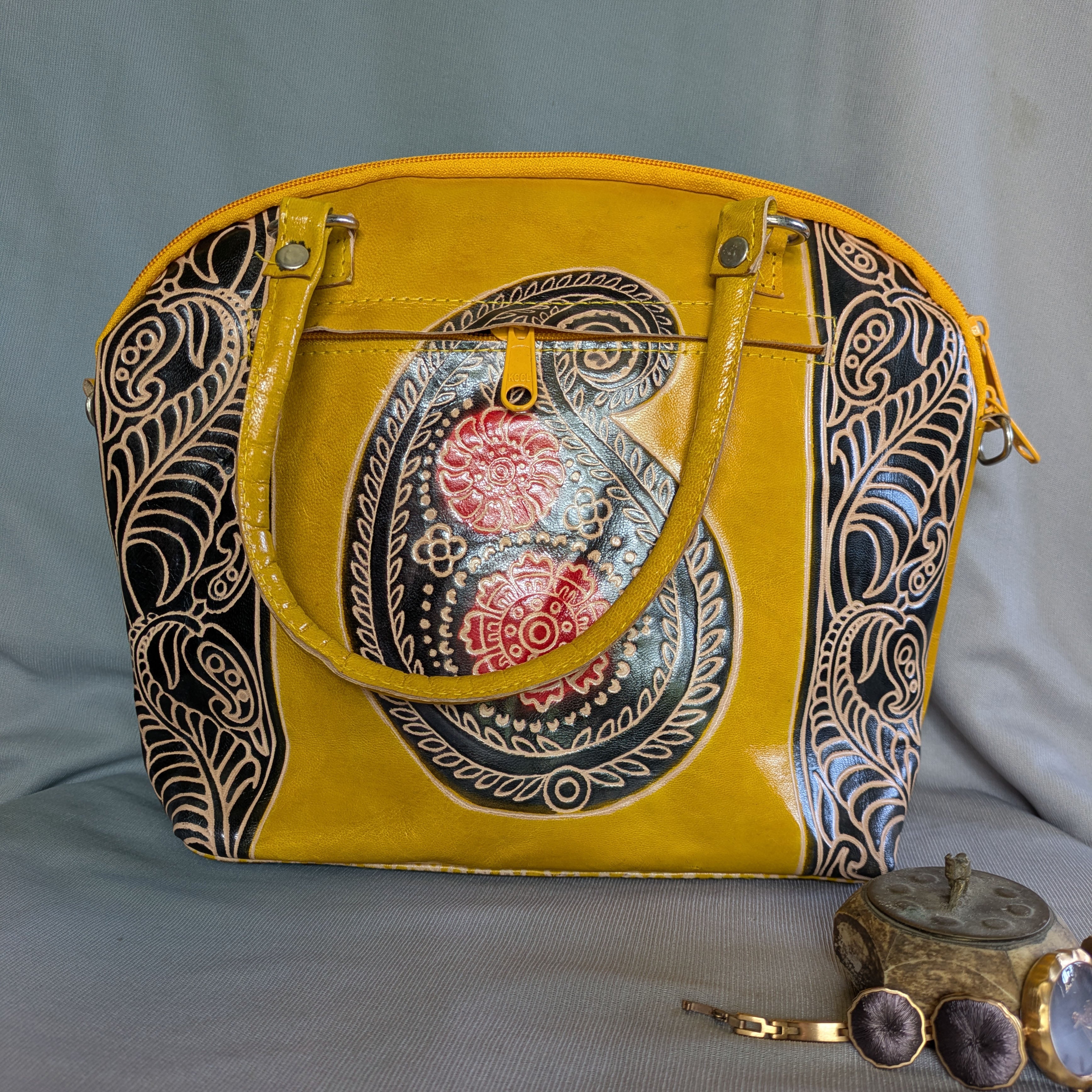 Leather Bag from Santiniketan