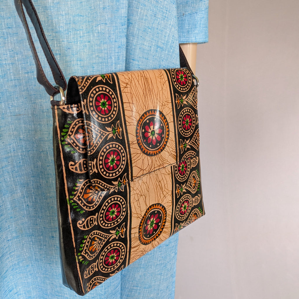 Leather Bag from Santiniketa