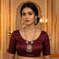 Rajasthani Oxidized Necklace with Earrings