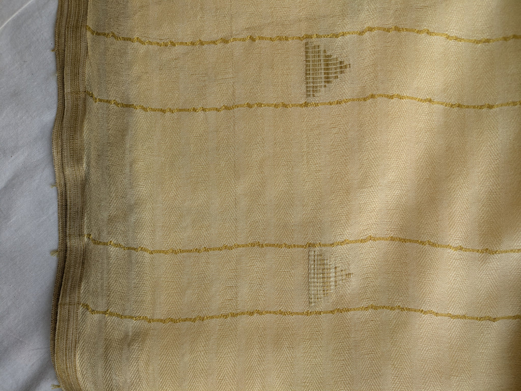 Cream Bhagalpuri Sari