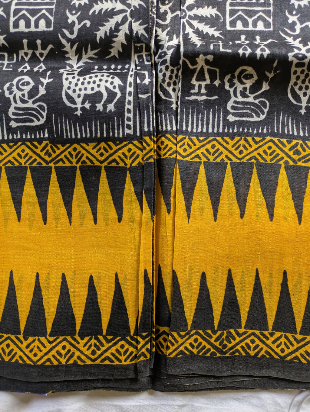 Black Pure Silk with Blouse Piece