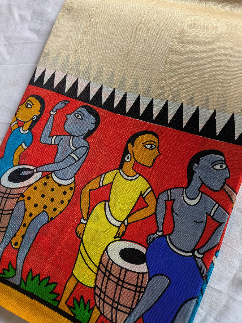 Patli Pollu Pure Silk Sari with Blouse Piece