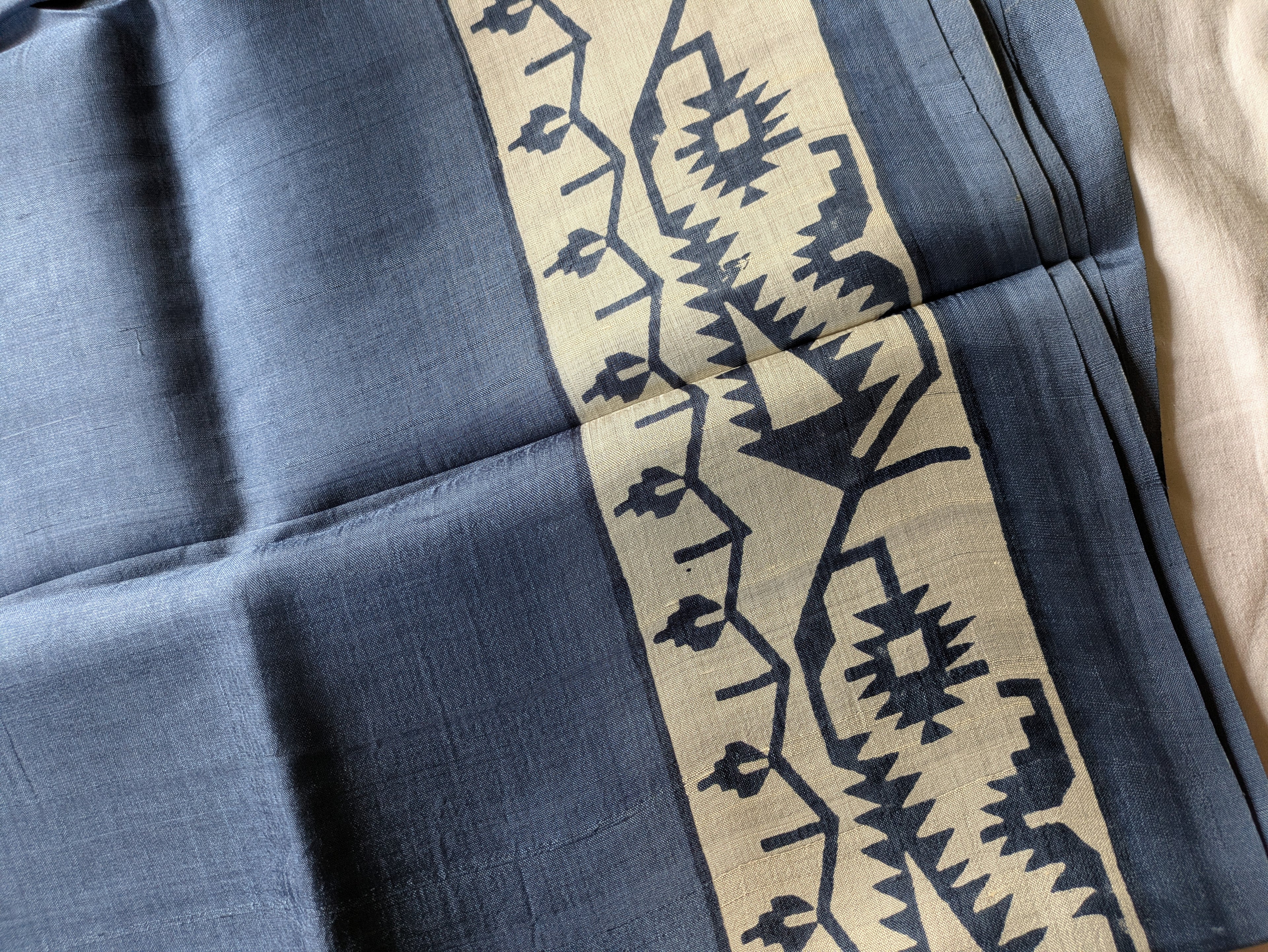Slate Colour Pure Silk with Blouse Piece