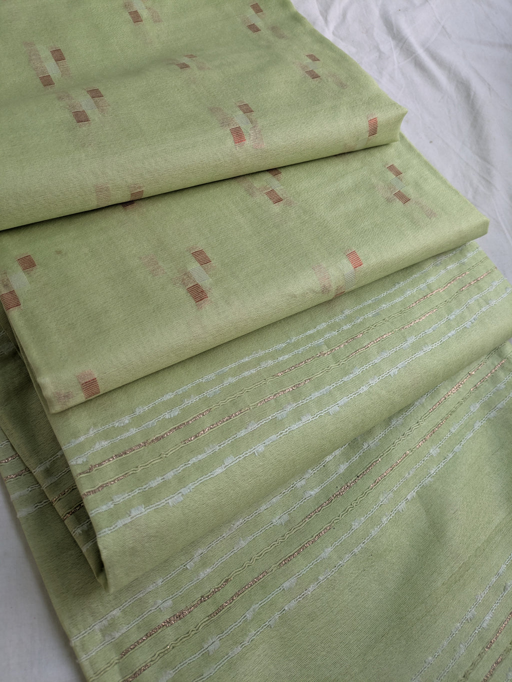Pistachio Bhagalpuri Sari
