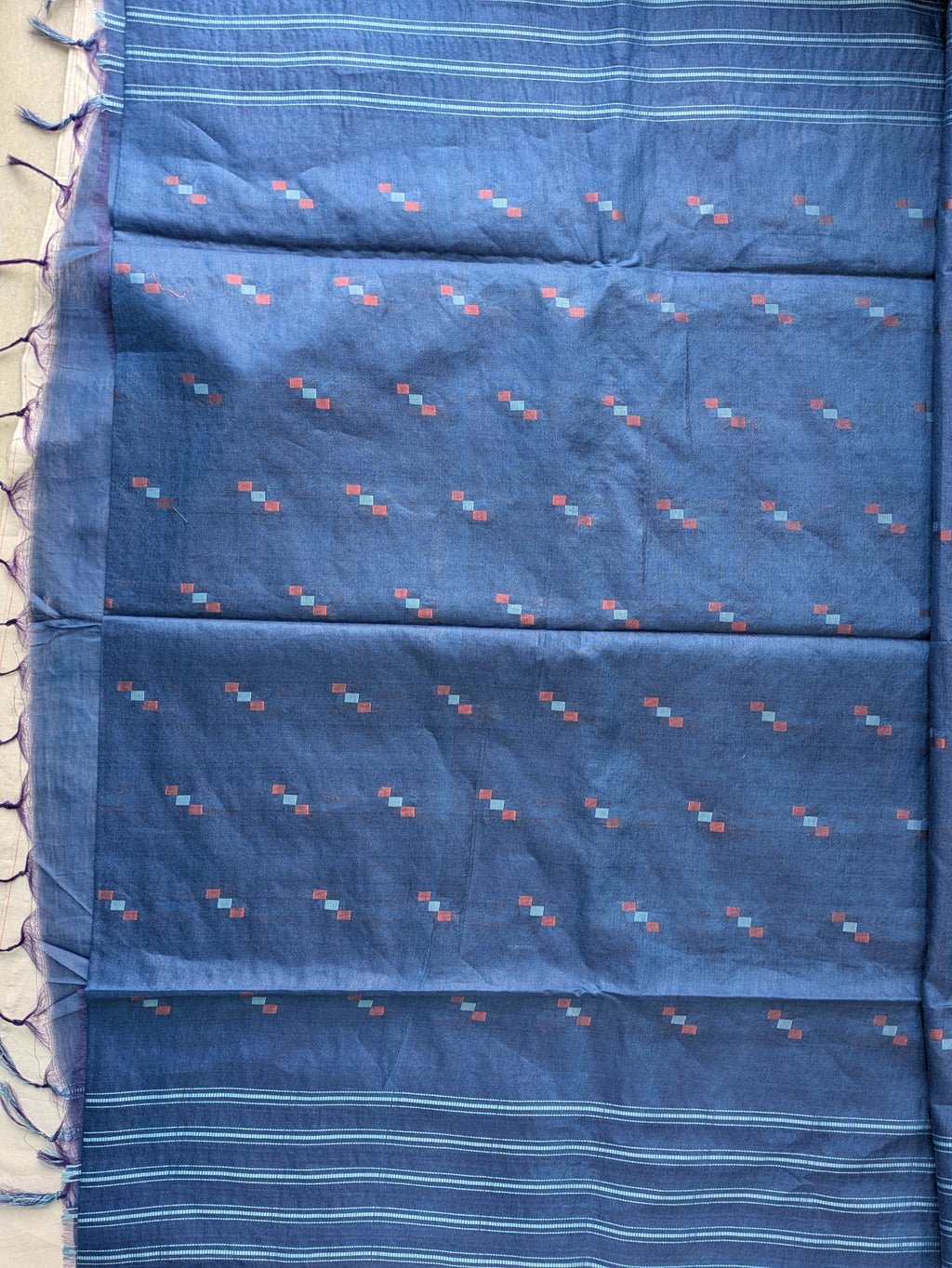 Blueberry Bhagalpury Sari